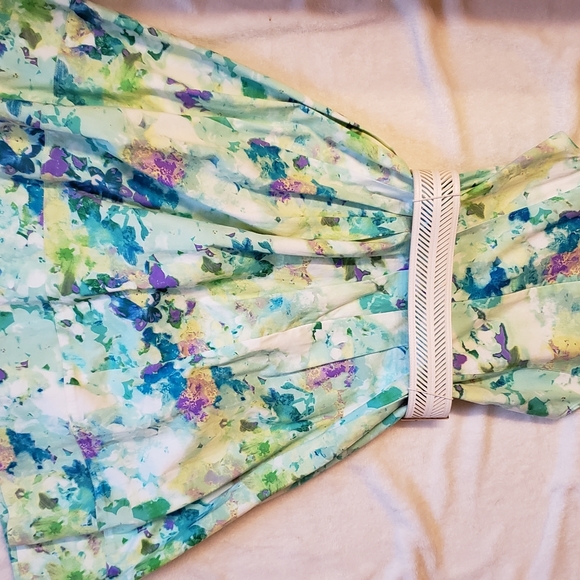 Calvin Klein size 2 pleated multi color party dress - Picture 7 of 11